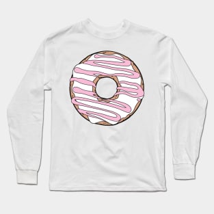 White Donut, Doughnut, Chocolate, Frosting, Icing Long Sleeve T-Shirt